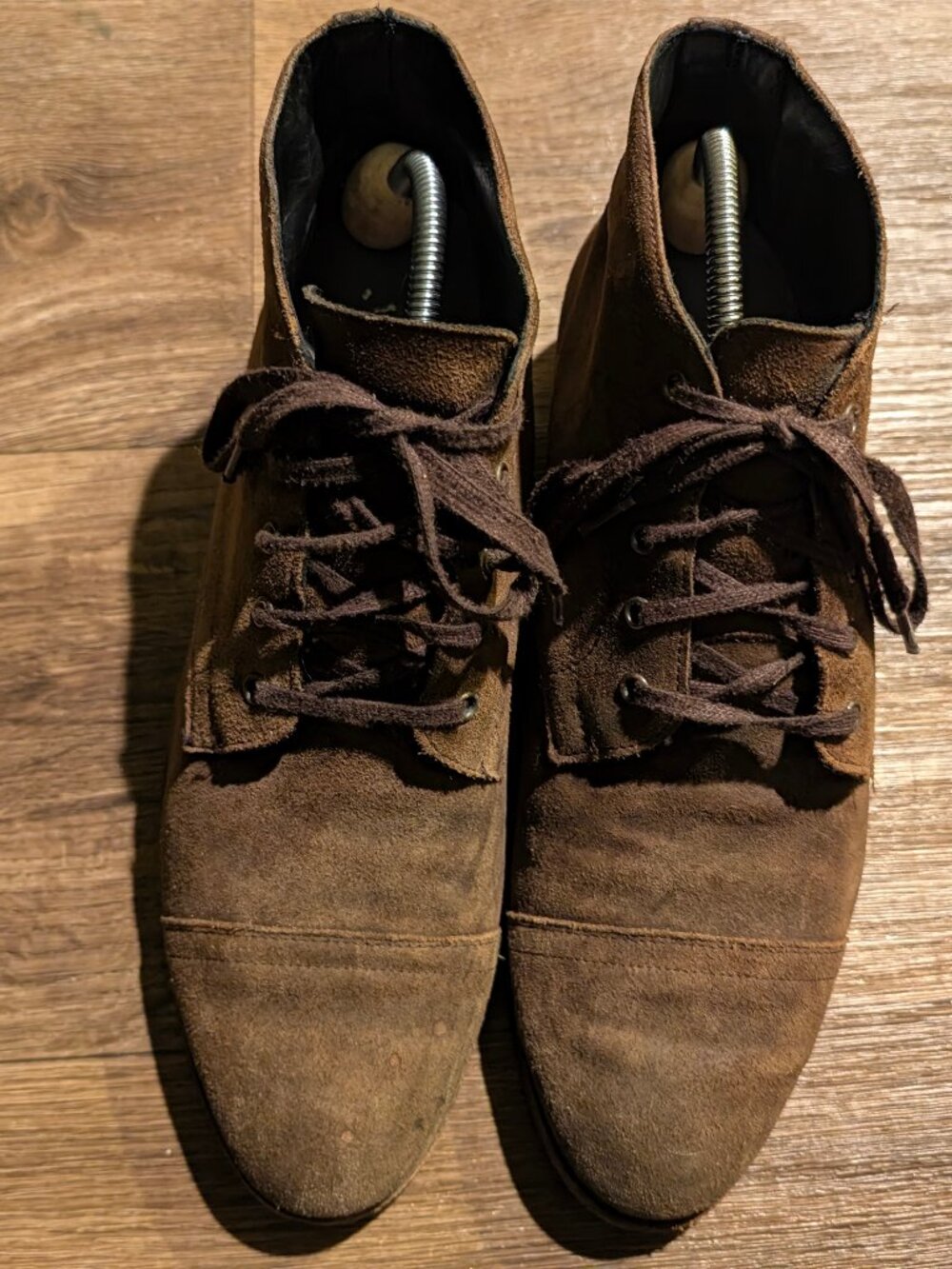 Thursday Boot Co Cadet Mocha Suede Cap Toe Boots Men's 11 + Walk Hero Insoles